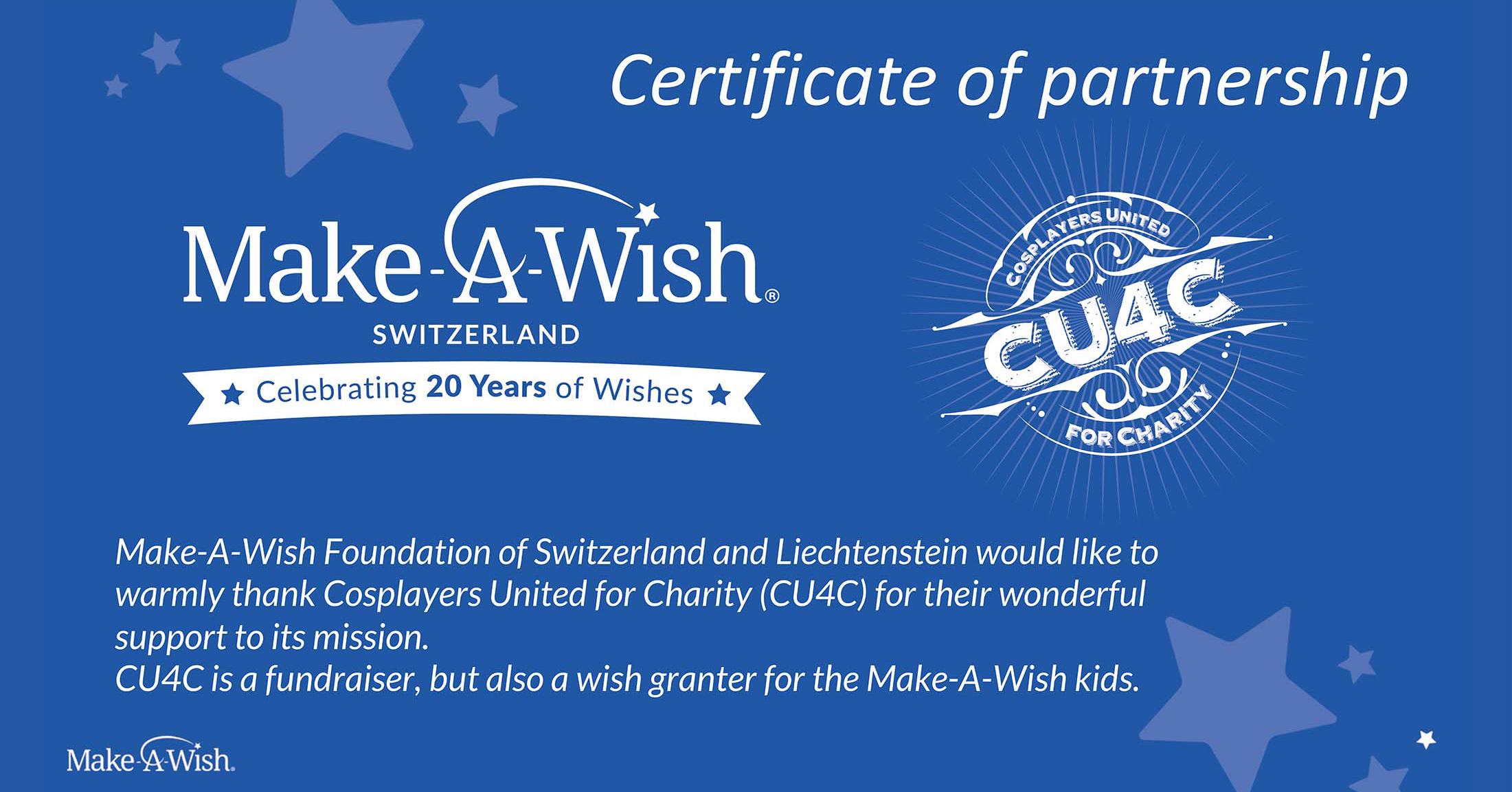 Partnerschaft mit Make A Wish